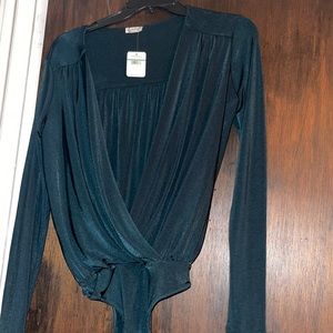 Free people velvet body suit